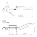 Pipe w. Silencer for MAN