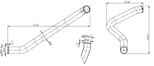 Water Coolant Pipe for MAN