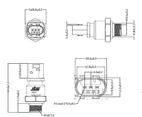 Pressure Sensor for Mercedes