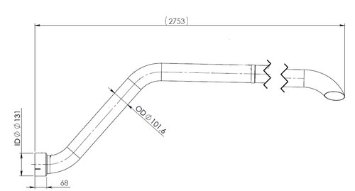 Pipe for Mercedes