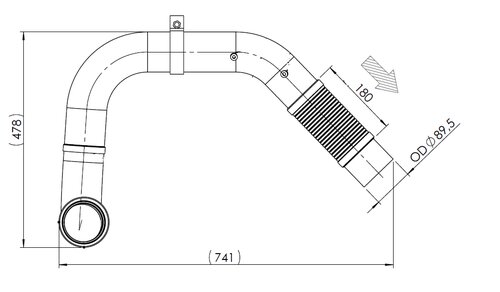 Pipe for Mercedes