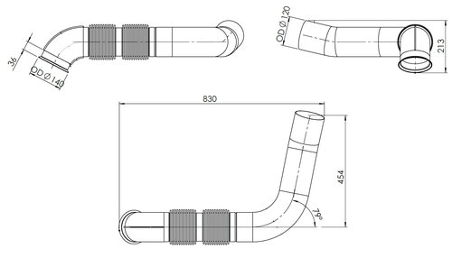 TUBE AVANT-MERCEDES-NEOPLAN-930.490.8119