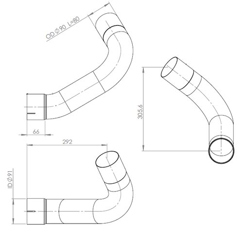 Pipe for Mercedes