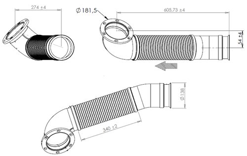 TUBE AVANT-MERCEDES-SETRA-632.490.0010