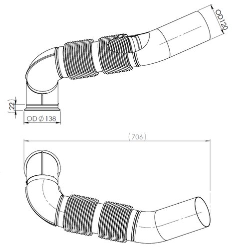 Pipe for Mercedes