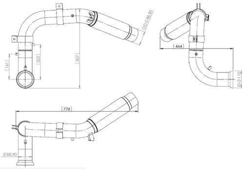 Pipe for Mercedes