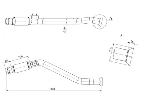 TUBE AVANT-MERCEDES-906.490.1981