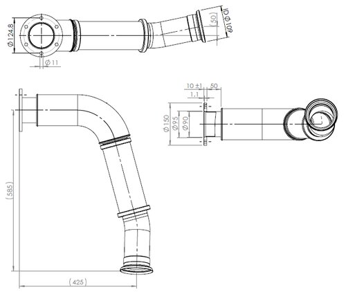 TUBE AVANT-MERCEDES-633.492.0201