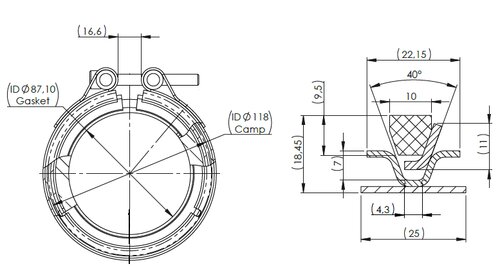 Exhaust Clamp & Gasket Kit for Mercedes