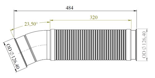 Pipe for Scania