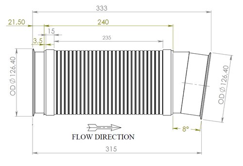 Flex Pipe for Scania