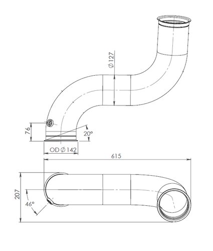 Pipe for Scania