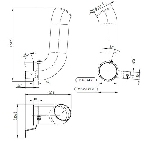 Pipe for Scania