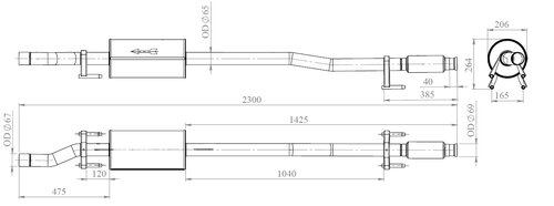 Silencer for Volkswagen