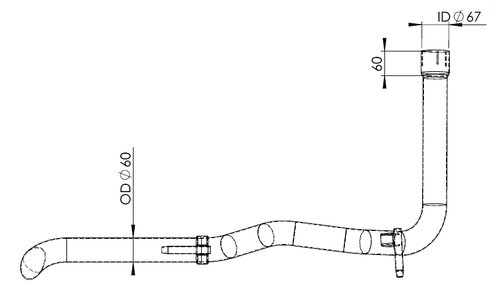 Pipe for Mercedes/Volkswagen