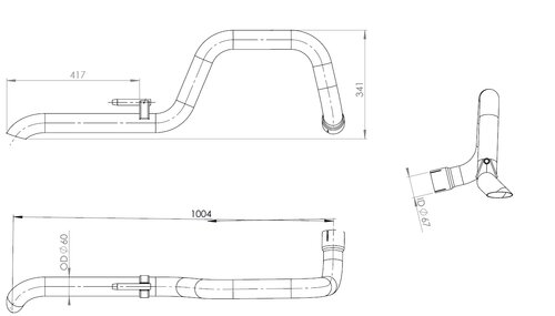 Pipe for Mercedes/Volkswagen