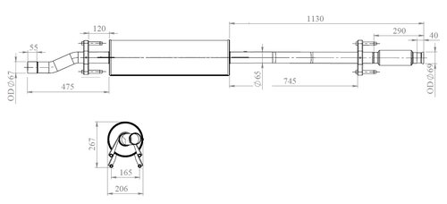 Silencer for Volkswagen