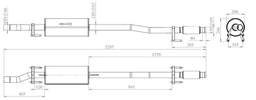 Silencer for Volkswagen