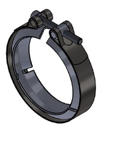 Heavy Duty V-Clamp for Volvo, Ø=88.9 / L=25, INOX