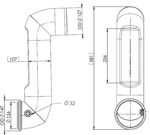 Pipe for Volvo