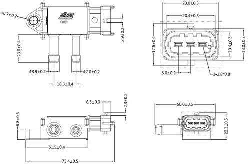 Pressure Sensor for Volvo