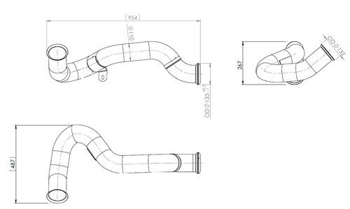 Pipe for Renault/Volvo