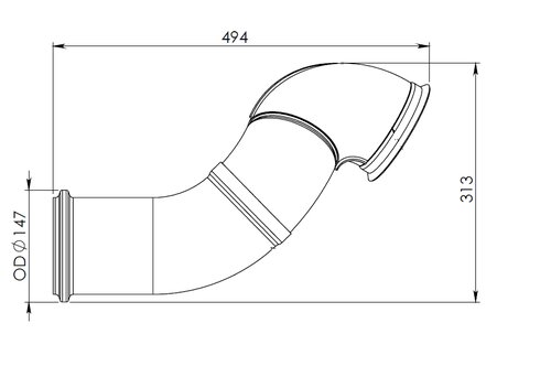 Pipe for Volvo