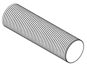 Flex Pipe Ø=5", L=18", SS