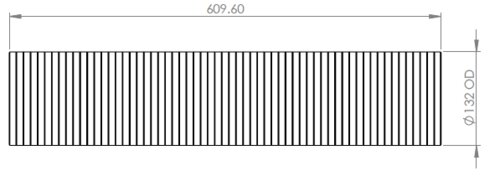 Flex Pipe Ø=5", L=24", SS