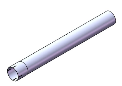 Extension Pipe, OD/ID=110/111 / L=1000, ALU