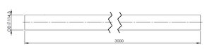 Exhaust Pipe, OD=114.3 / L=3000, SPD