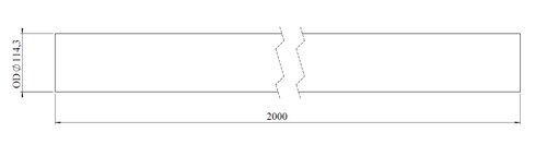 Exhaust Pipe, OD=114.3 / L=2000, SPD