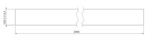 Exhaust Pipe, OD=114.3 / L=2000, SPD