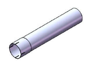 Extension Pipe, OD/ID= 110/111 / L=600, ALU