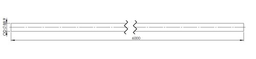 PIPE SPD Ø 88,9 (3"1/2), 6 MTR