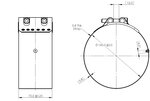 FlexJoiner Clamp, Ø=157.5 / L=75 mm, ALU