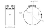 FlexJoiner Clamp, Ø=157.5 / L=75 mm, INOX