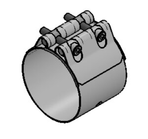 FlexJoiner Clamp, Ø=88.9 / L=75, ALU