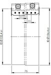FlexFit Clamp, Ø=152-158 / L=75 mm, INOX
