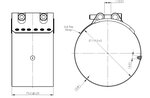 FlexJoiner Clamp, Ø=115.5 / L=75, ALU