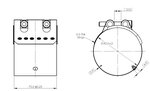 FlexJoiner Clamp, Ø=81 / L=75, INOX