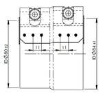 FlexFit Clamp, Ø=80-84 / L=75 mm, ALU