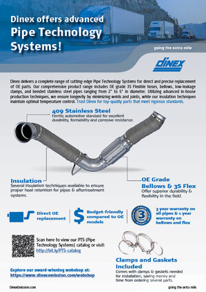 Dinex offers pipe technology systems