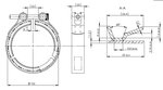Exhaust Clamp, VeeFit for Mercedes