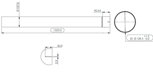 Exhaust Pipe for Peterbilt