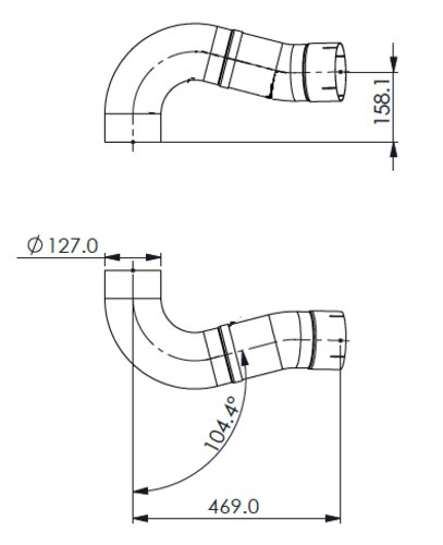 Pipe for Peterbilt/Kenworth