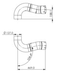 Pipe for Peterbilt/Kenworth