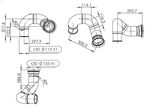 Pipe for Peterbilt/Kenworth