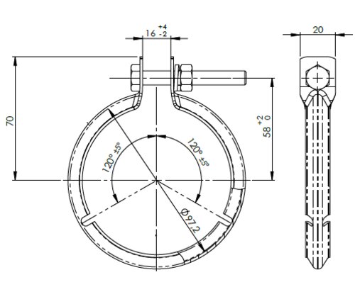 Clamp for Iveco