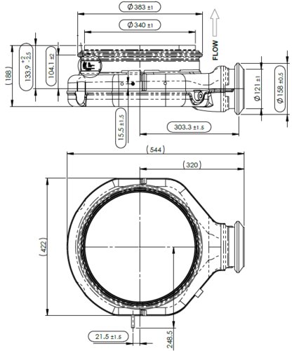 DOC 'Pancake' Inlet for Cummins